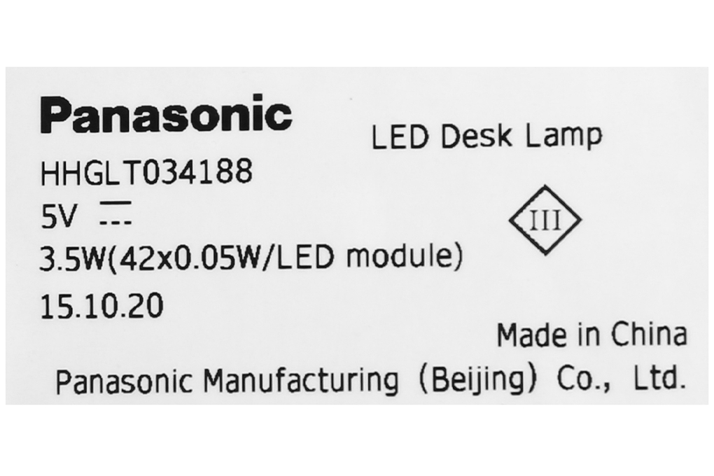 Đèn bàn sạc LED Panasonic HHGLT034188