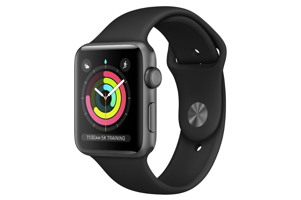 Bán apple Watch S3 GPS 38mm viền nhôm dây cao su đen