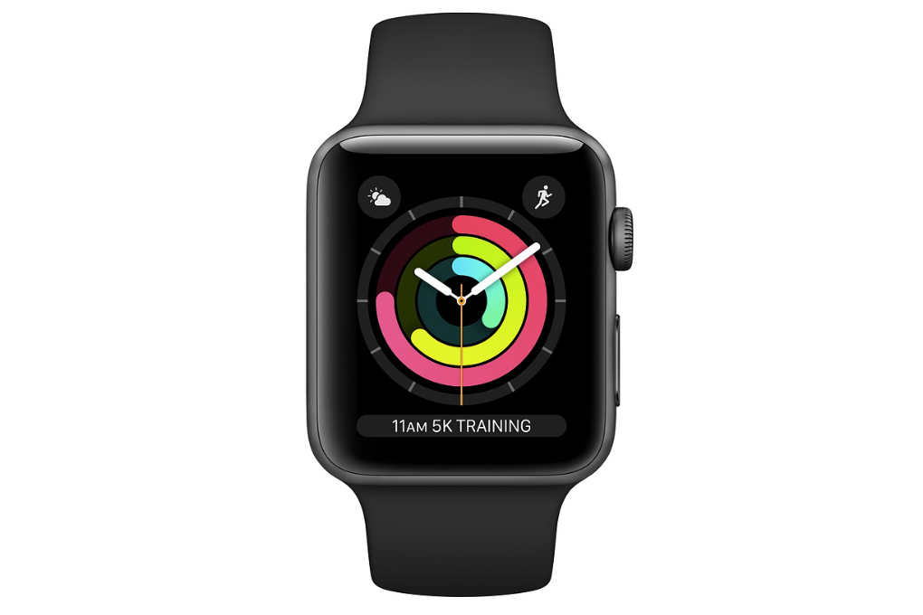 Mua apple Watch S3 GPS 38mm viền nhôm dây cao su đen
