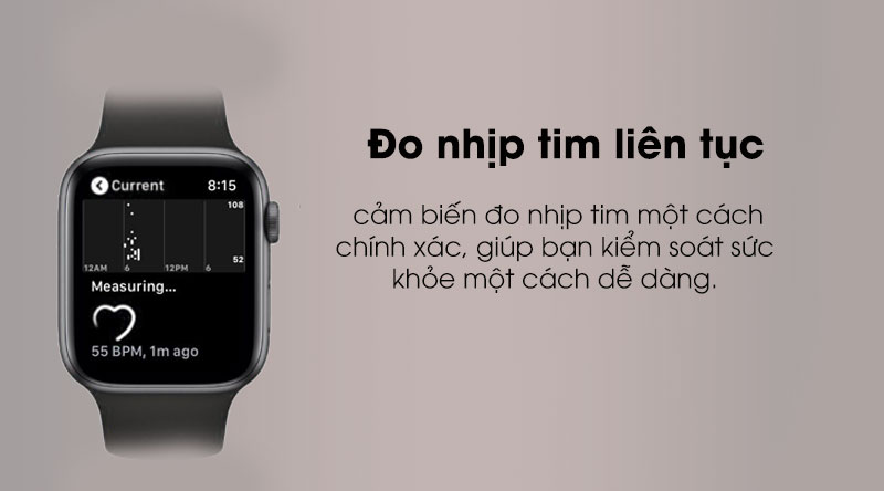 Apple Watch S5 LTE 44mm viền nhôm dây cao su