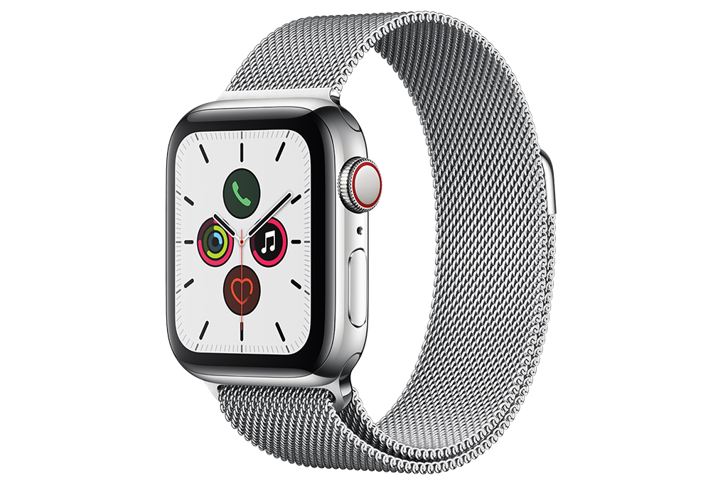 Mua apple Watch S5 LTE 40mm viền thép dây thép bạc