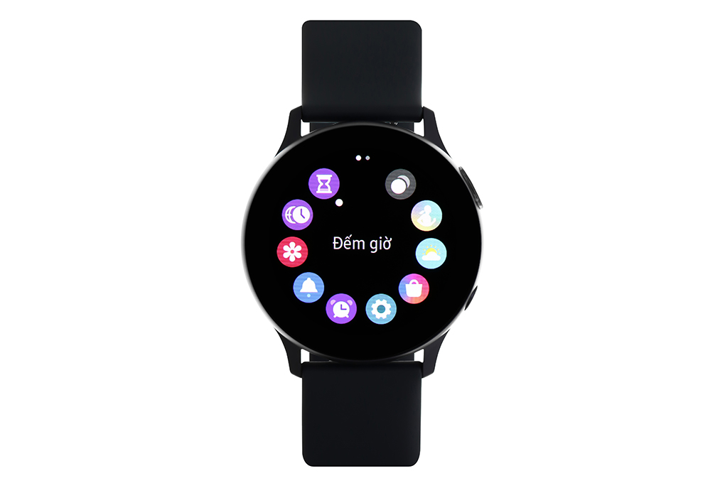 Mua samsung Galaxy Watch Active 2 40mm viền nhôm dây silicone đen
