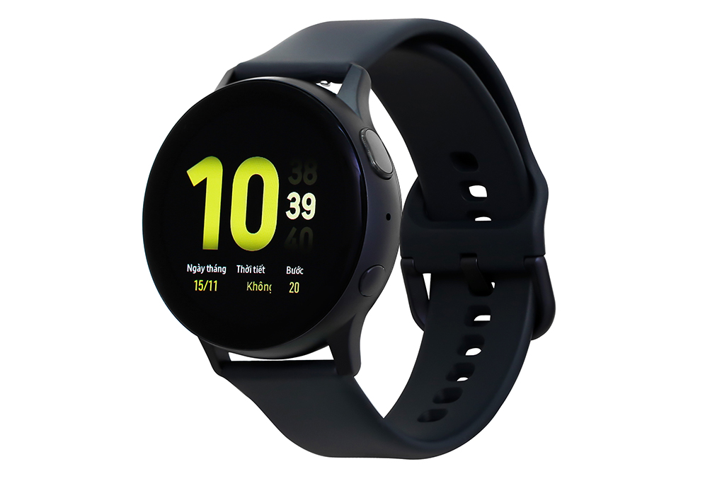 Samsung Galaxy Watch Active 2 40mm viền nhôm dây silicone đen