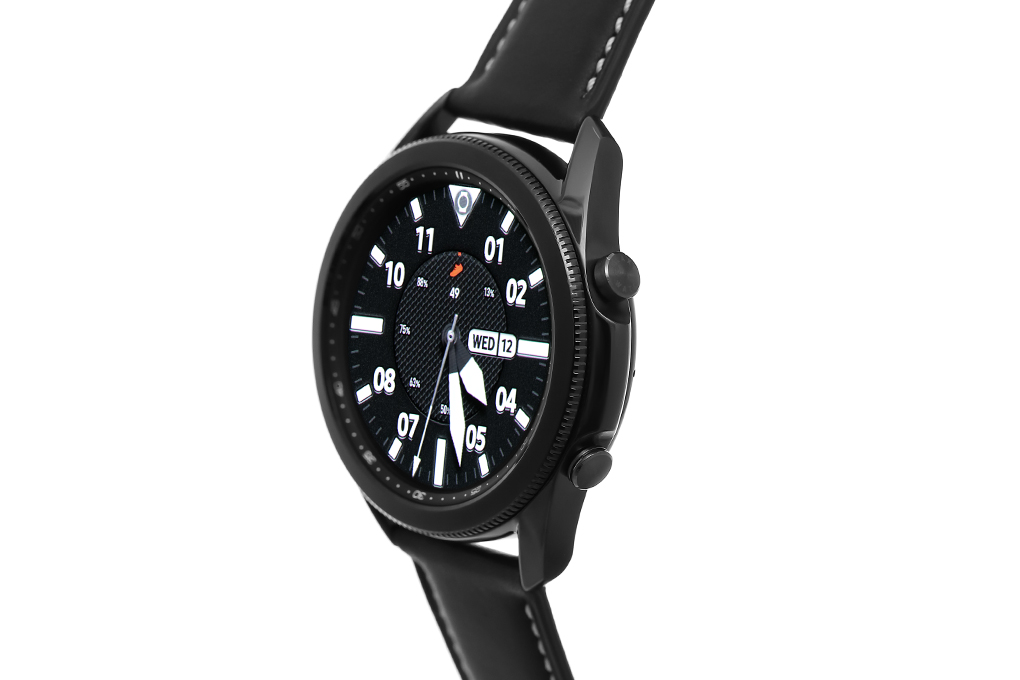 Samsung Galaxy Watch 3 45mm viền thép đen dây da giá tốt