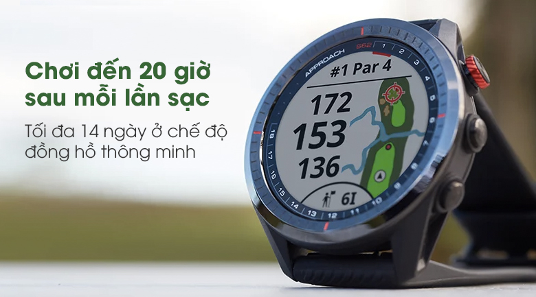 Đồng hồ thông minh Garmin Approach S62 dây silicone