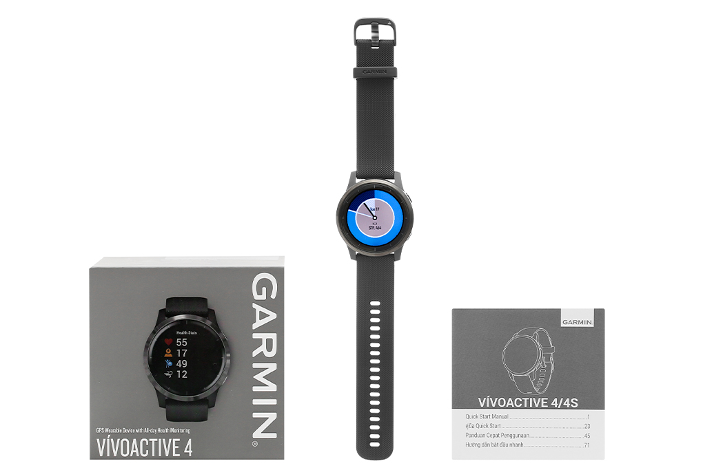 Đồng hồ thông minh Garmin Vivoactive 4 dây silicone