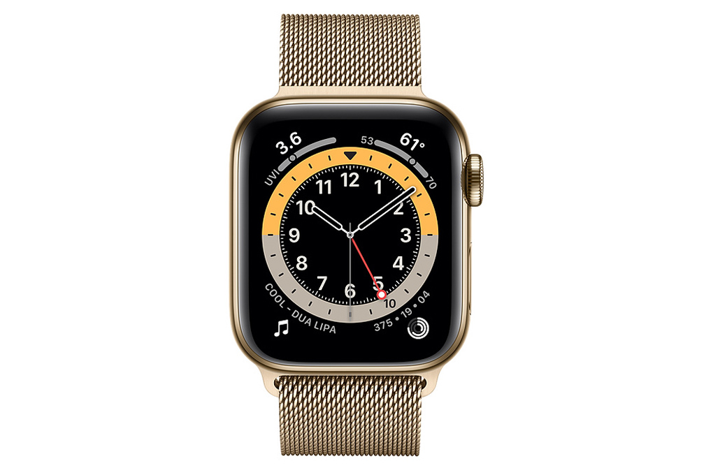 Mua apple Watch S6 LTE 40mm viền thép dây thép vàng