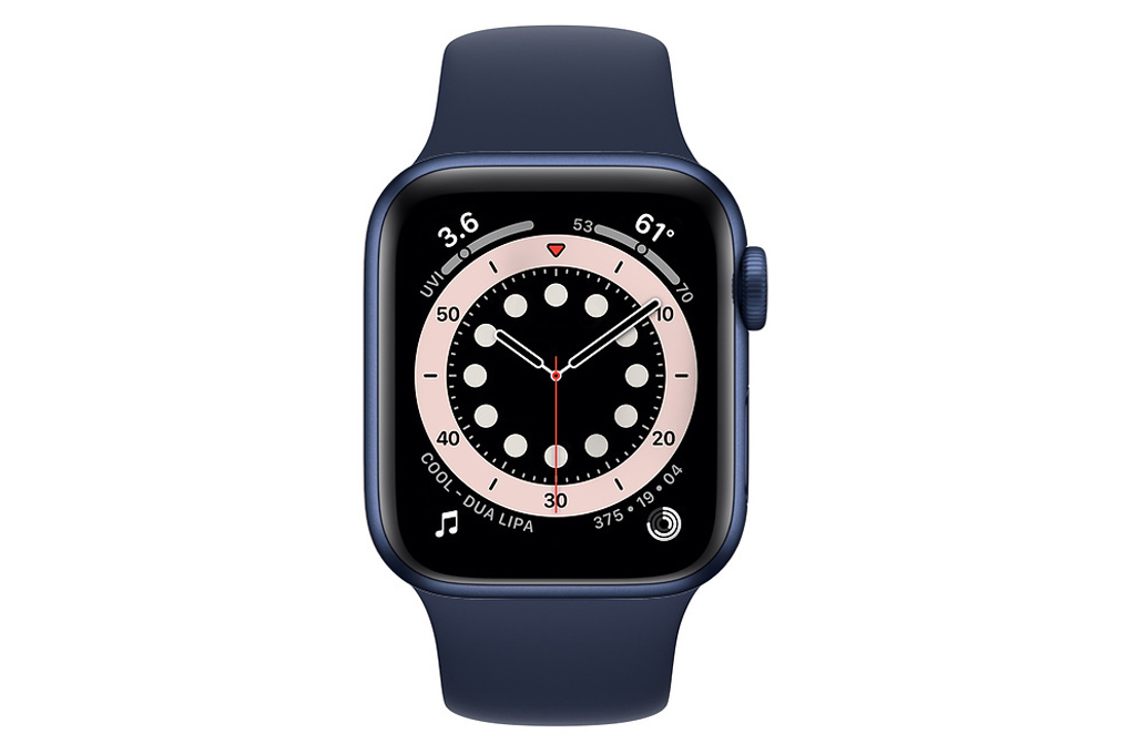 Mua apple Watch S6 LTE 40mm viền nhôm dây cao su xanh