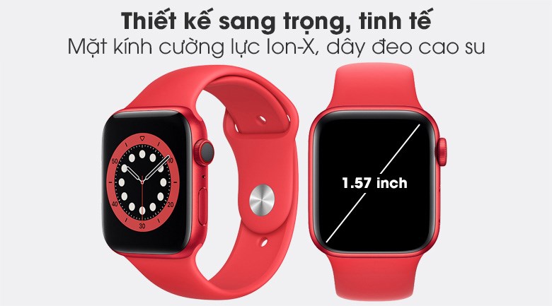 Apple Watch S6 LTE 40mm viền nhôm dây cao su (Product RED)
