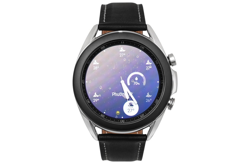 Mua samsung Galaxy Watch 3 41mm viền thép bạc dây da