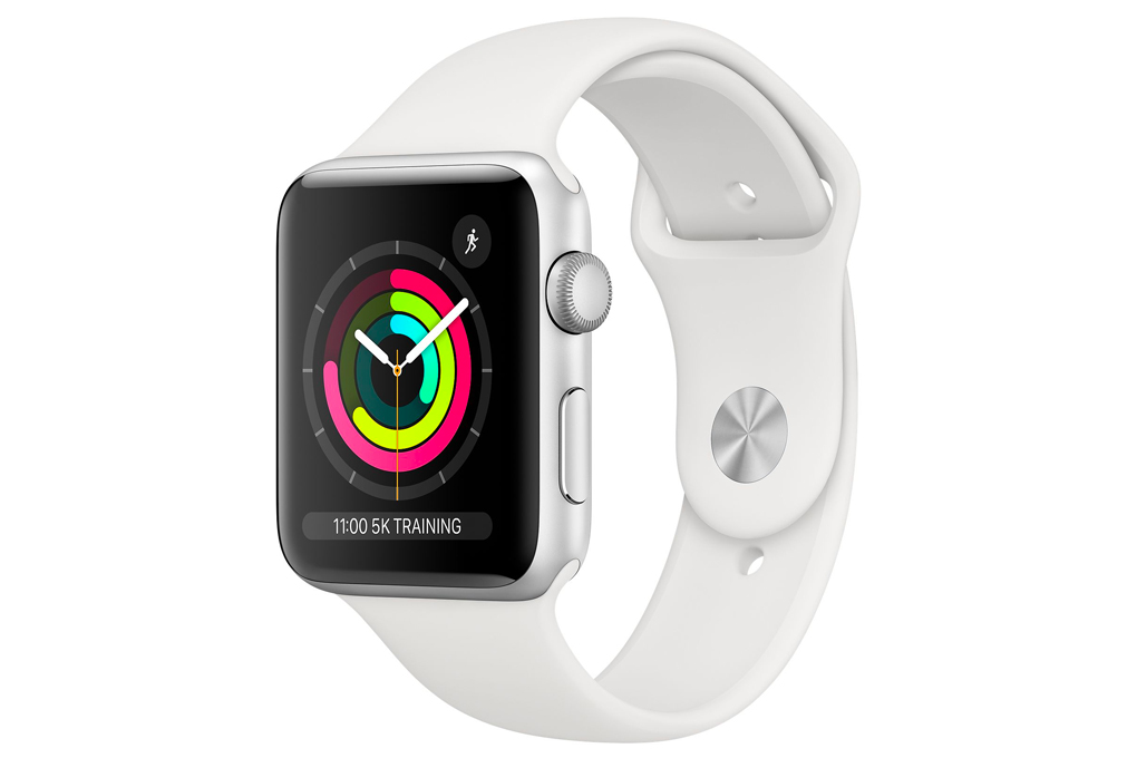 Apple Watch S3 GPS 42mm viền nhôm dây cao su trắng