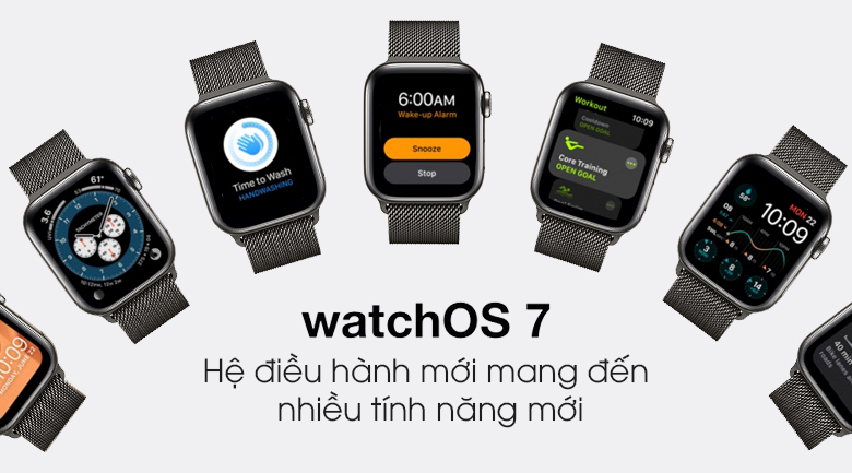 Apple Watch S6 LTE 40mm viền thép dây thép đen