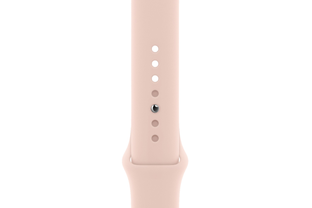 Apple Watch S6 44mm viền nhôm dây cao su hồng chính hãng