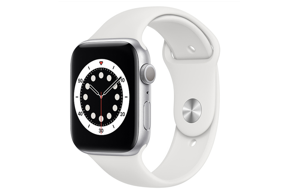 Apple Watch S6 40mm viền nhôm dây cao su trắng