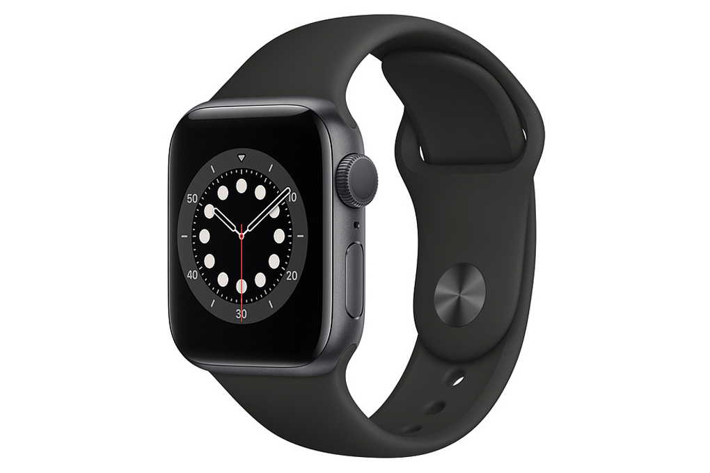 Apple Watch S6 40mm viền nhôm dây cao su đen chính hãng