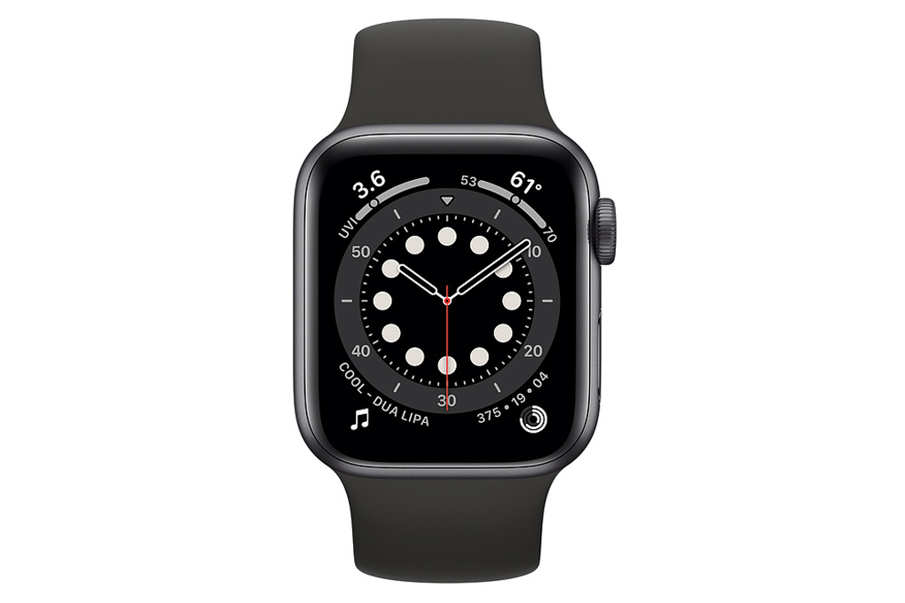Mua apple Watch S6 40mm viền nhôm dây cao su đen