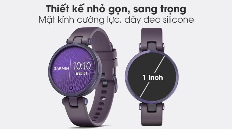 Đồng hồ thông minh Garmin Lily dây silicone tím