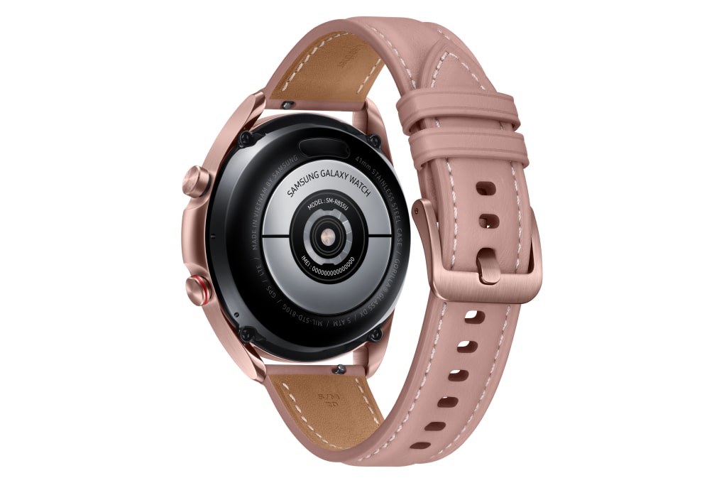 Samsung Galaxy Watch 3 41mm LTE viền thép dây da hồng giá tốt