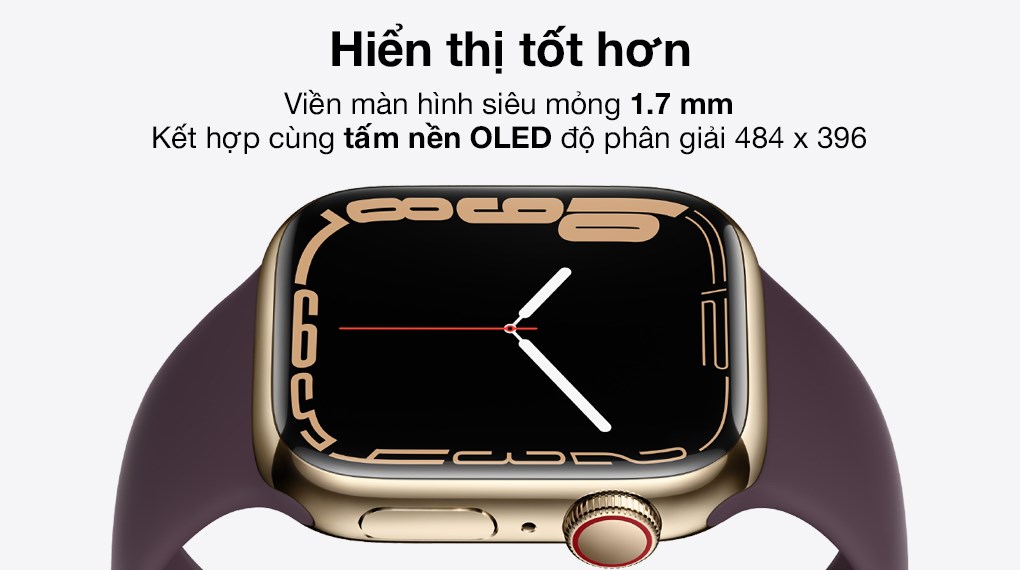 Apple Watch Series 7 LTE 41mm viền thép