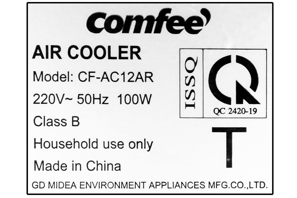 Quạt điều hòa Comfee CF-AC12AR