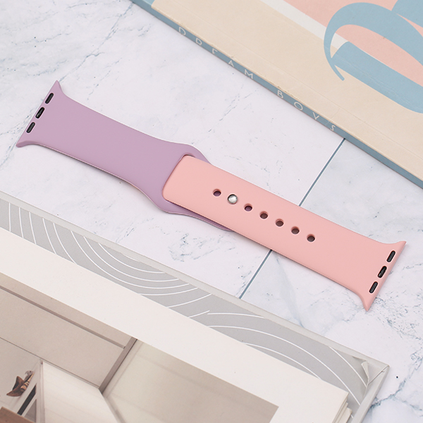 Dây silicone đồng hồ Apple 40 mm tím hồng M02-03-40