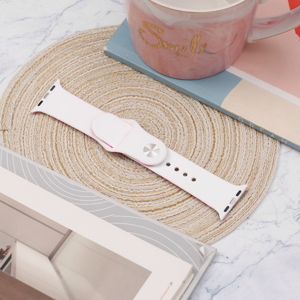 Dây silicone đồng hồ Apple Watch size 40mm Hoa Văn M05-07-40