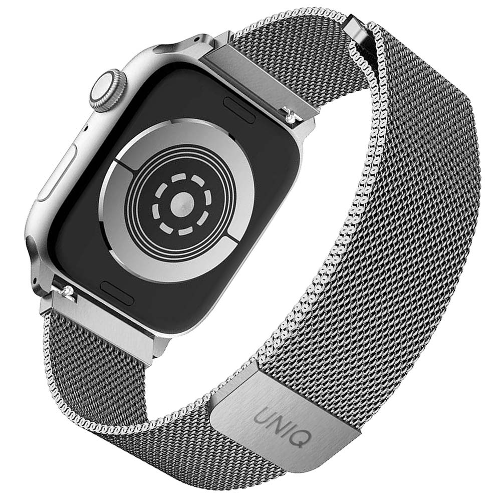 Dây thép không gỉ Apple Watch UniQ Dante Mesh Steel 44mm