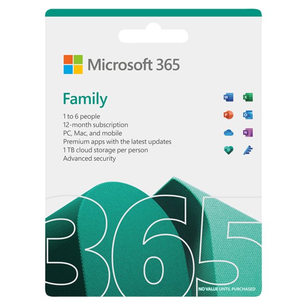 Microsoft 365 Family 32/64bit 1 năm 6 user Win/Mac