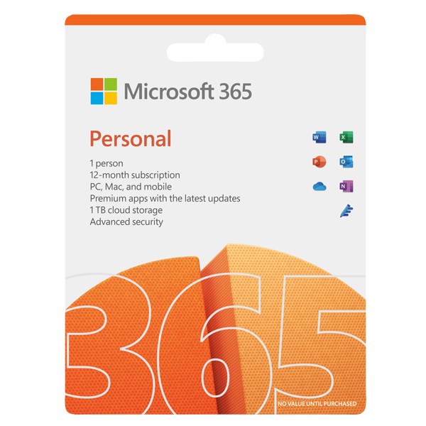 Microsoft 365 Personal 32/64bit 1 năm 1 user Win/Mac