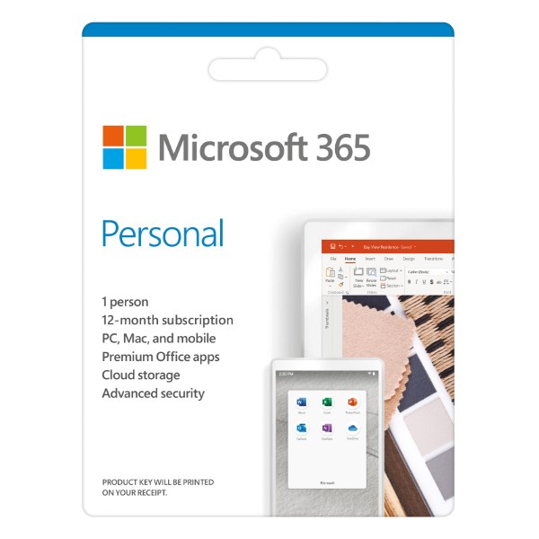 Microsoft 365 Personal 32/64bit 1 năm 1 user Win/Mac