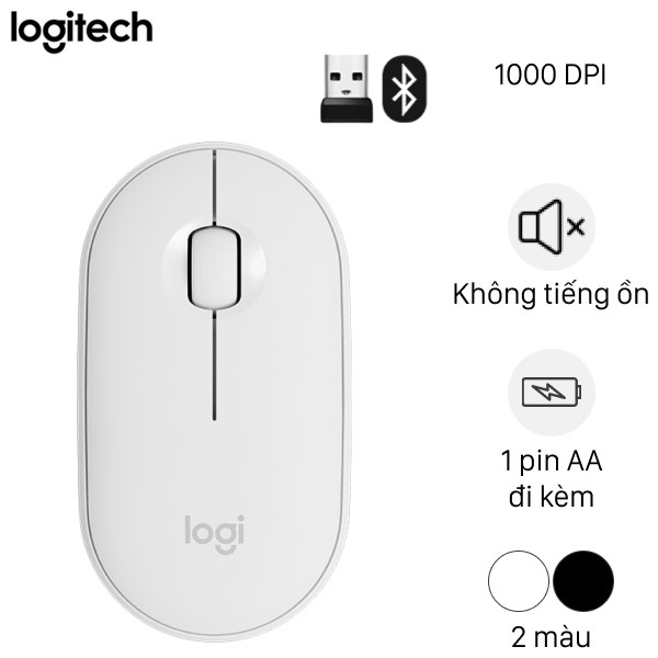 Chuột Bluetooth Silent Logitech Pebble M350
