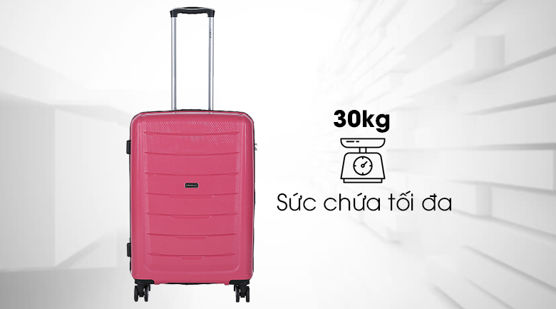 Vali nhựa 26 inch Stargo Azura Z26 (hồng)