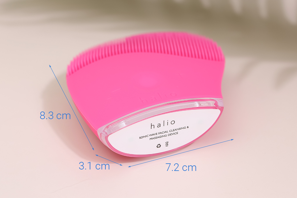 Máy rửa mặt và massage Halio Facial Hot Pink