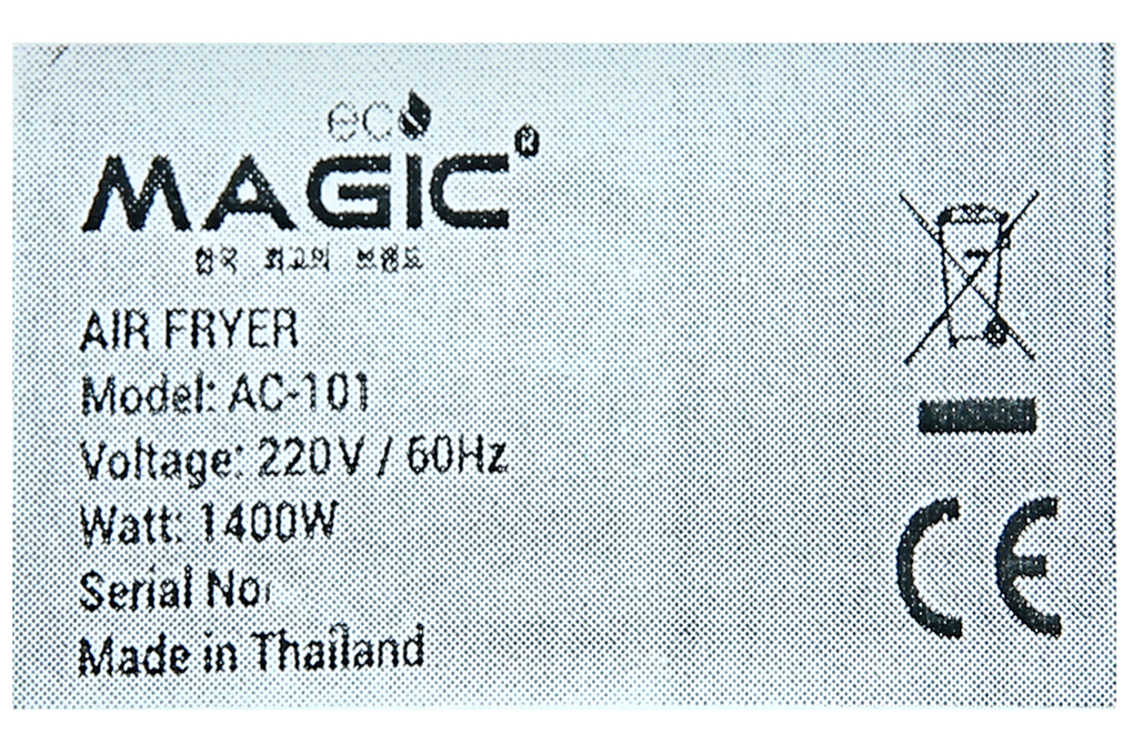Nồi chiên không dầu Magic Eco AC-101 5.5 lít