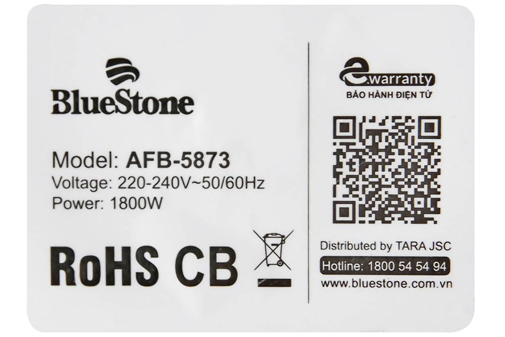 Nồi chiên không dầu Bluestone AFB-5873 5.5 lít