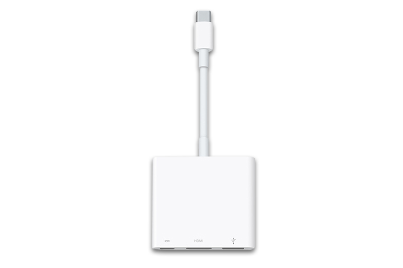 Adapter chuyển đổi Type C sang HDMI/Type C/USB Apple MUF82 Trắng