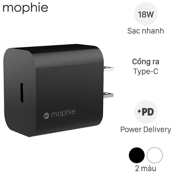 Adapter sạc Type C PD 18W Mophie