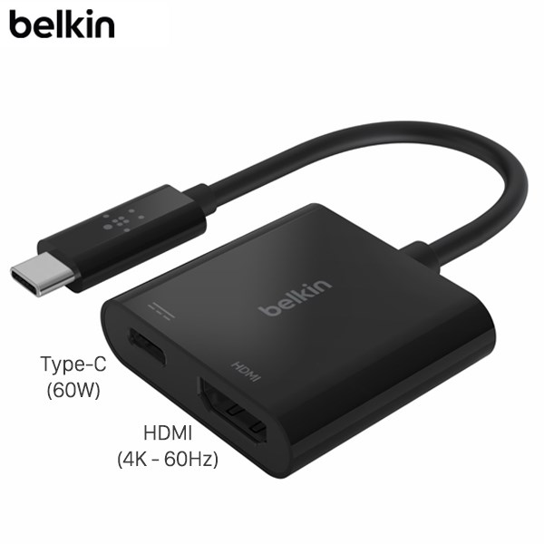 Adapter chuyển đổi Type C - HDMI Belkin AVC002 Đen
