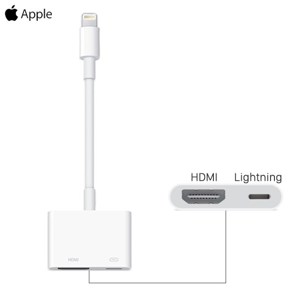 Adapter chuyển đổi Lightning sang cổng HDMI MD826 Apple Trắng