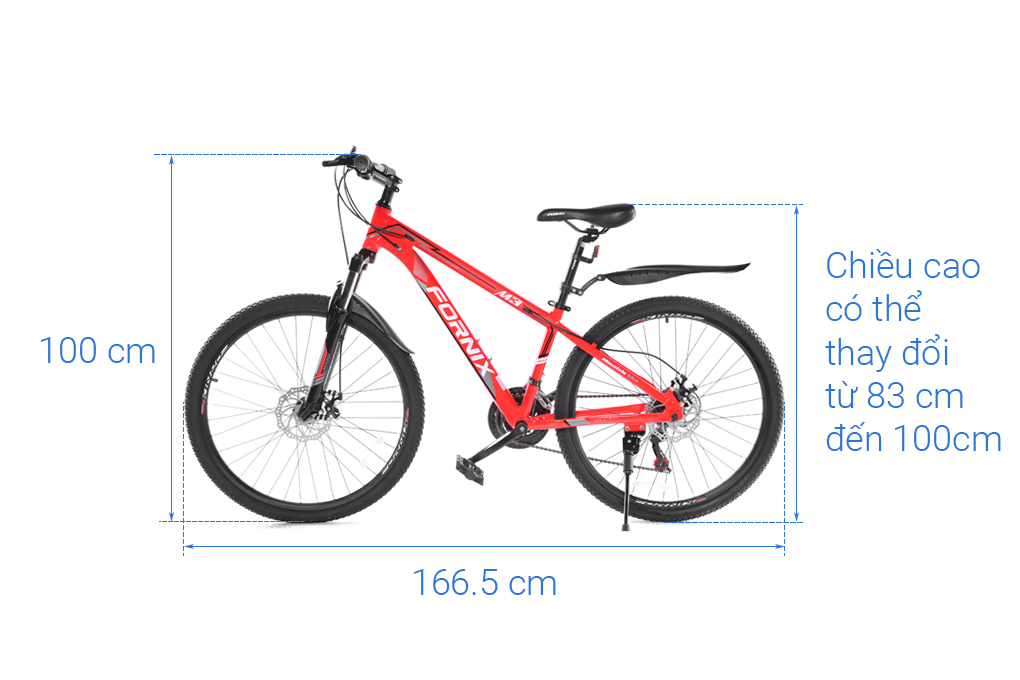 Xe đạp địa hình MTB Fornix M3 26 inch Đỏ