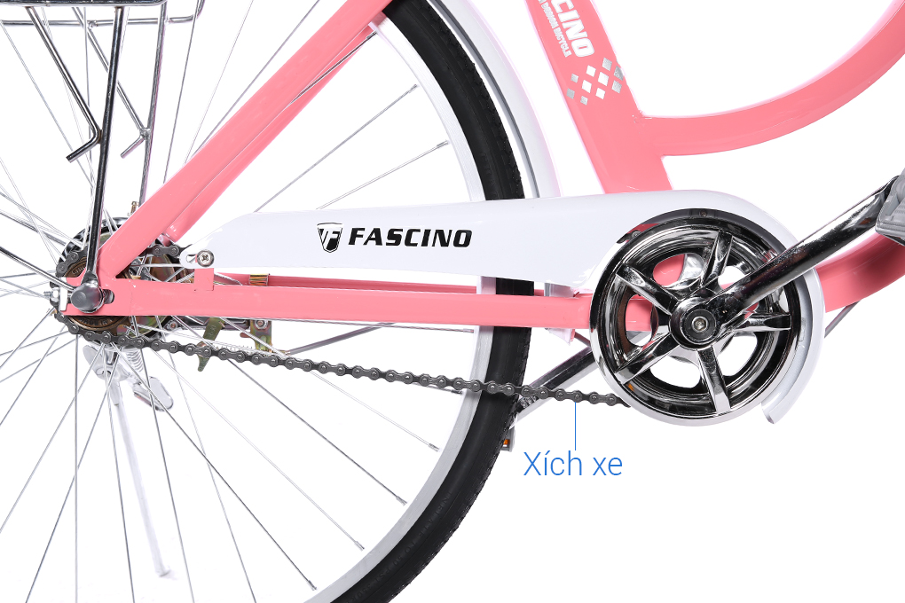 Xe đạp đường phố City Fascino FM26 26 inch Hồng