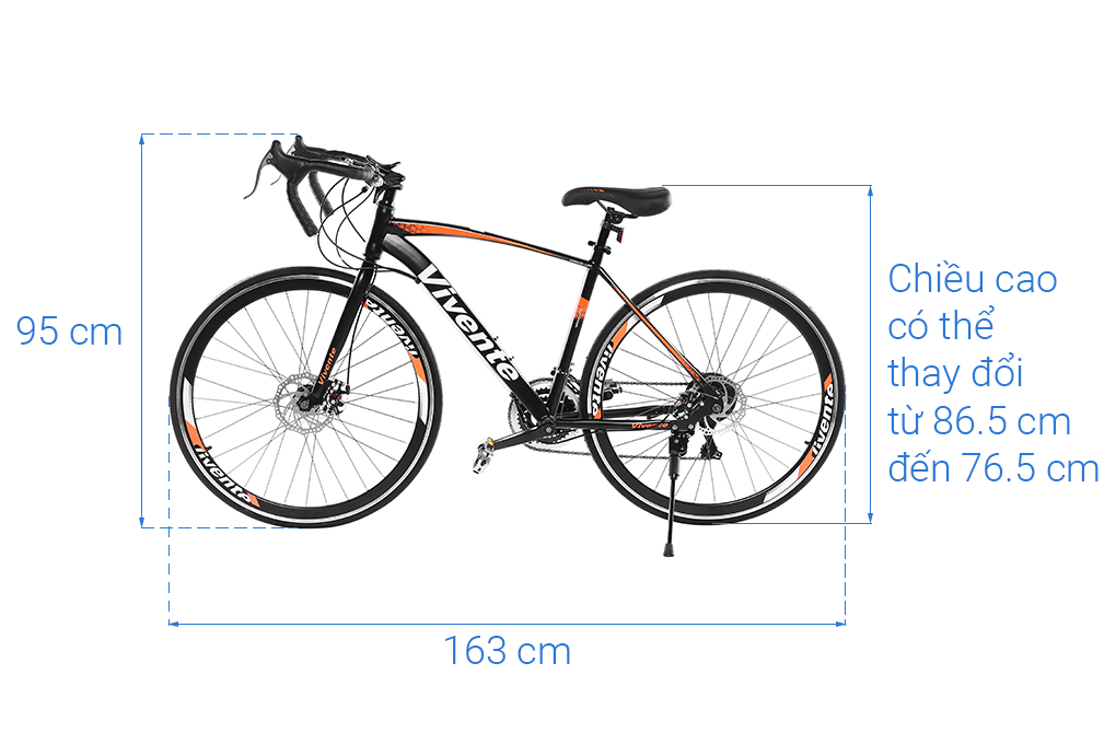 Xe đạp thể thao Road Vivente 700C-LINE 27.5 inch Cam