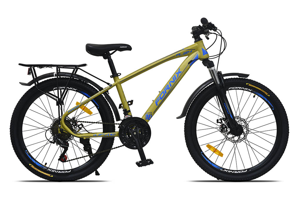 Xe đạp địa hình MTB Fornix R24 24 inch Vàng xanh dương