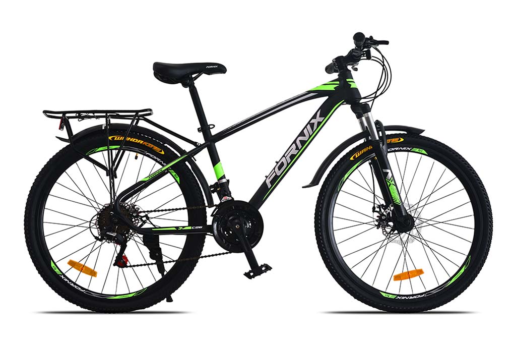 Xe đạp địa hình MTB Fornix C26 26 inch Đen xanh lá