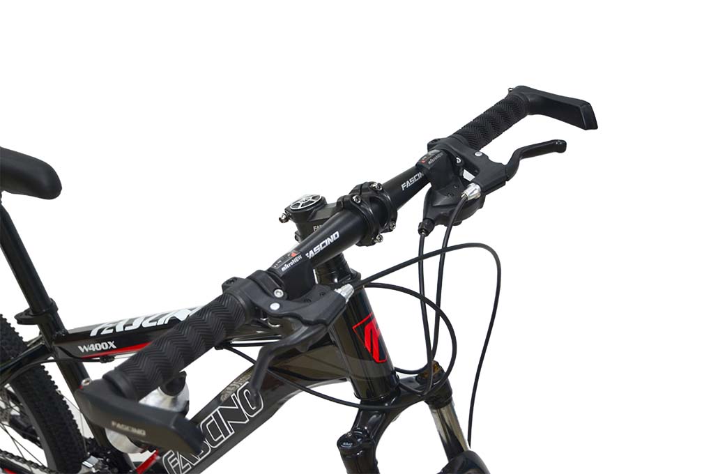 Xe đạp địa hình MTB Fascino W400X 24 inch Đen Đỏ
