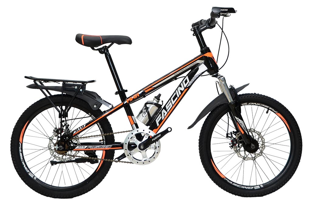 Xe đạp địa hình MTB Fascino FS-01 20 inch Đen cam