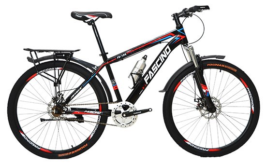 Xe đạp địa hình MTB Fascino FS-126 26 inch Đen cam