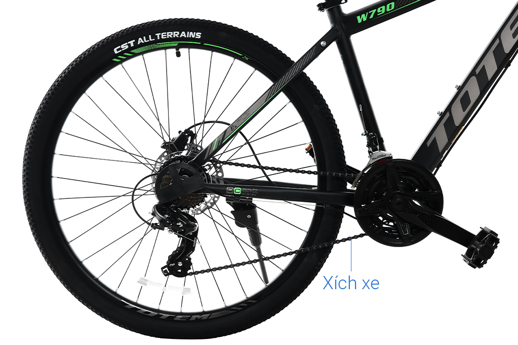 Xe đạp địa hình MTB Totem W790 27.5 inch Size M Đen Xám