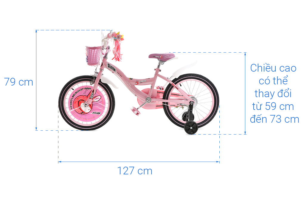 Xe đạp trẻ em Stitch Goya Rabbit JY902-18 18 inch