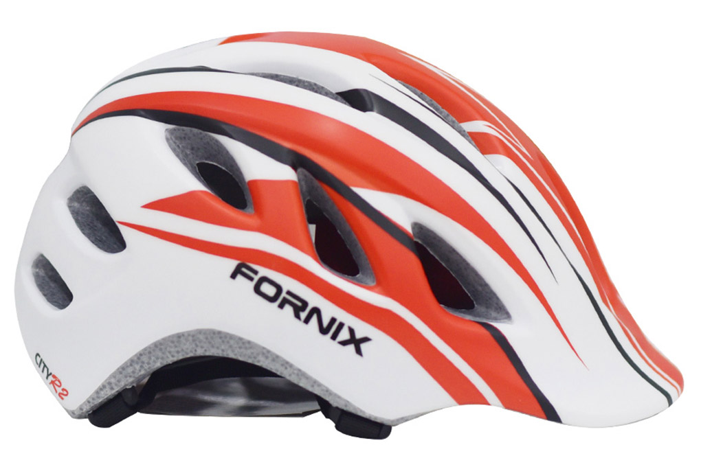 Mũ bảo hiểm xe đạp Size S Fornix A02NM28 Trắng Đỏ